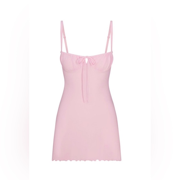SKIMS Dresses & Skirts - SKIMS Pointelle Mini Dress | Cherry Blossom | S | NWT